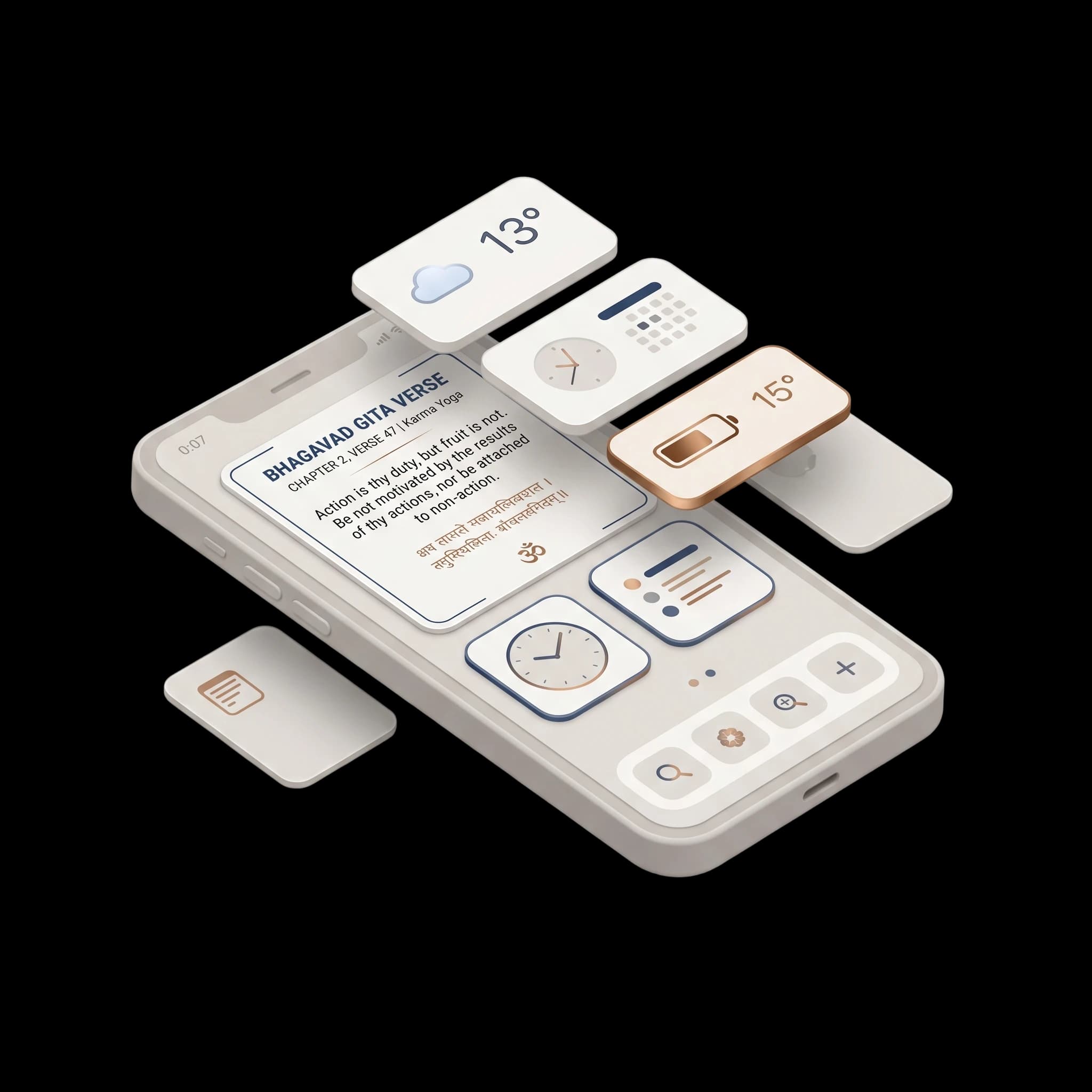 Vakya lock and home screen widgets